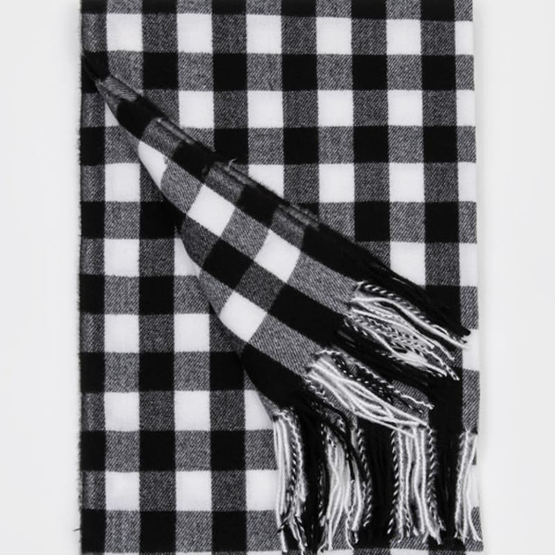 RECLOW BLOCK Tartan Check Muffler BLACK