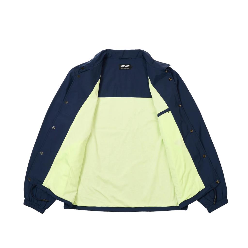 Palace X Sci-Fi Fantasy Collaboration Ss25 Drop4 Sci-Fi Fantasy Tri Coach Jacket With 3D Logo Print And Drawstring Hem Unisex Jacket P28SFJK003