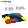 127/530Pcs Polyolefin Material Heat Shrink Tubing Sleeves Wire Shrinking Wrap  Wire Connection