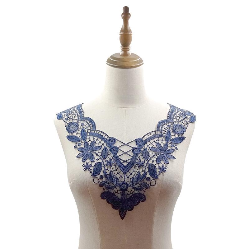 Cucito Fai da Te Materiali Fatti a Mano Decorazione Scollatura Ricamo di Pizzo Collo Accessori per Abbigliamento