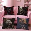 Gothic Skull Gothic Creepy Bloodcurdling Cushion Cover Pillow Case Soft Skin Friendly Fabric  Concealed Zipper