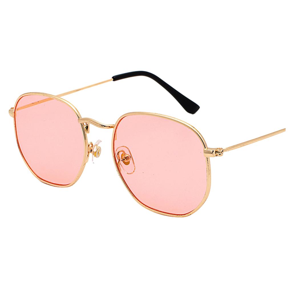 Lightweight Frame UV Protection Hexagonal Sunglasses For Fashionable Men