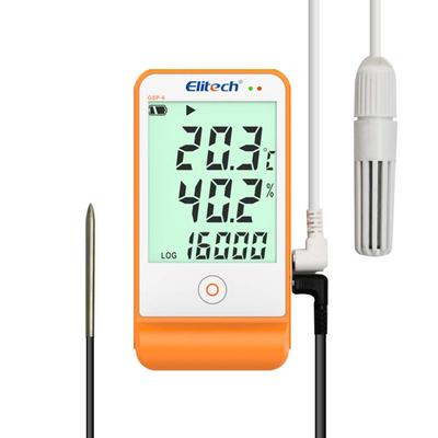 SUNNY Temperatur- und Feuchtigkeitsdaten Großes LCD Externer Sensor zur hochpräzisen Aufzeichnung Kompakt und Speicherkapazität USB Alarm Betriebszeit Bis zu