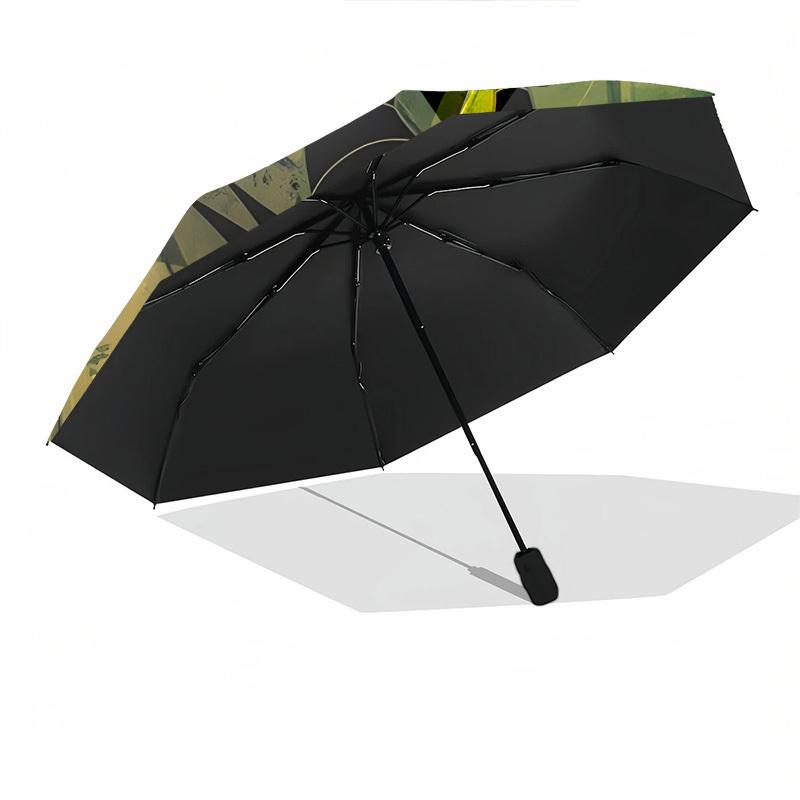 Maleficent, Crow Themed Automatic Opening and Closing Umbrella, Brightly Colored 8-rib Portable Umbrella, Suitable for Men and Women, A Perfect Gift f