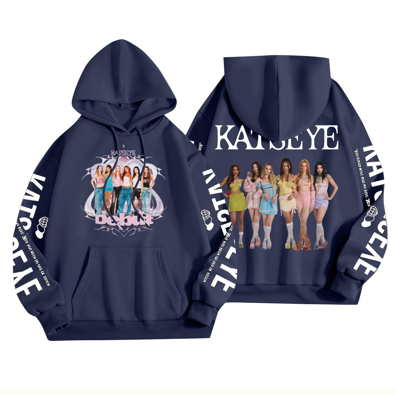 

Унисекс Модный Легкий Пуловер с Длинным Рукавом и Карманами Толстовка с Принтом L тёмно-синий