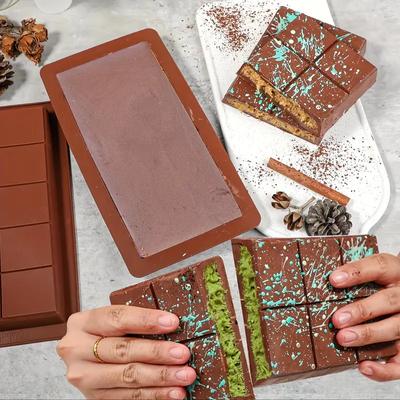 Extra-Large Silicone Chocolate Bar Mold - BPA-Free, Perfect for Stuffed Bars & Candy Making, Essential Kitchen Gadget, Chocolate Molds