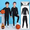Unisex Fleece-Lined Basketball Base Layer - Tight-Fitting Training Suit for Adults & Kids