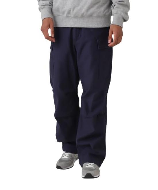 Avirex BDU Cargo Size Pants, Men s, L, 120, Navy, 783-3910004