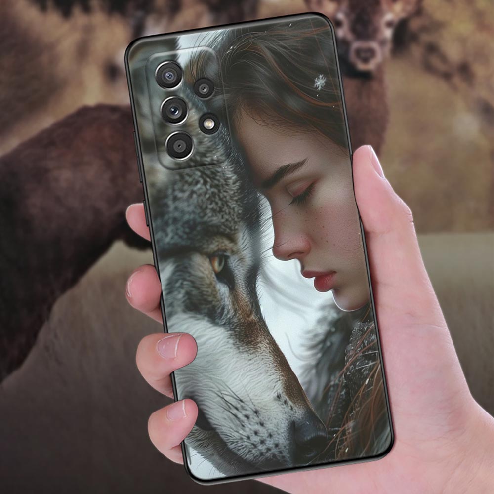 The Wolf Lion Cat Phone Case For Samsung Galaxy A57 A56 A37 A55 A36 5G A26 A54 A52 A35 A34 A25 A17 A16 A15 A07 A06 Soft Cover