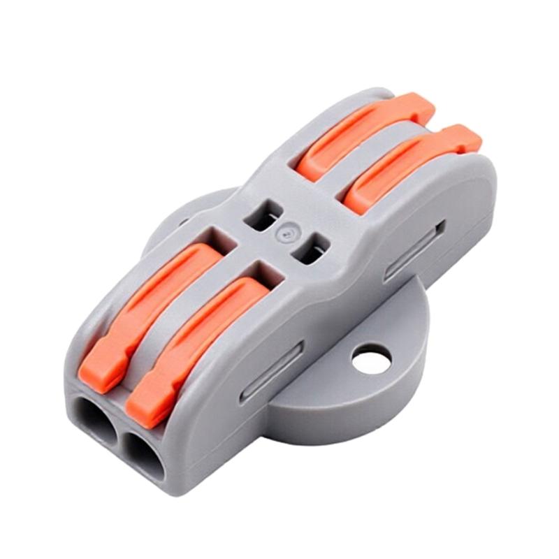 10Pcs Quick Wire Connector Push In Electrical Terminals Block For Soft And Hard Wires Quick Installation Enduring