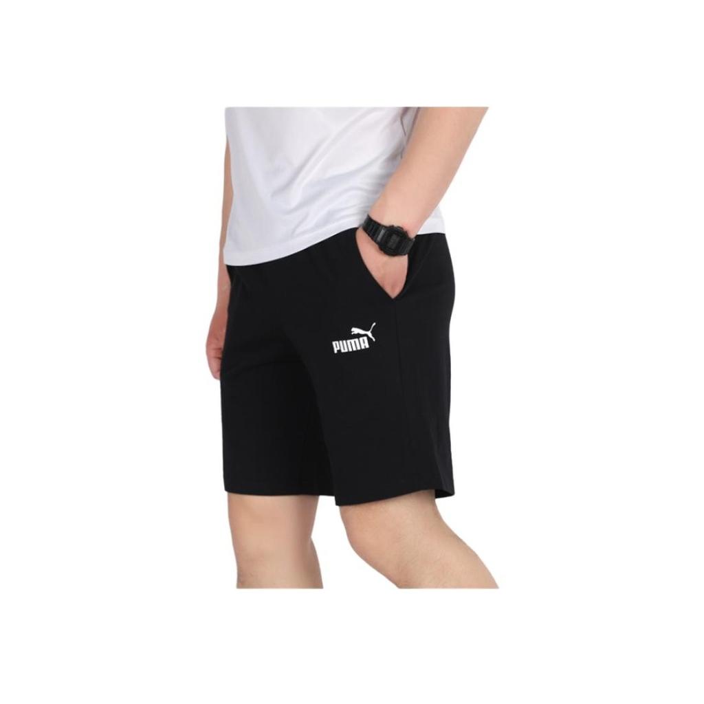 Puma Pantaloni scurți Ess din jerseu bărbați Pantaloni negru 853766-01