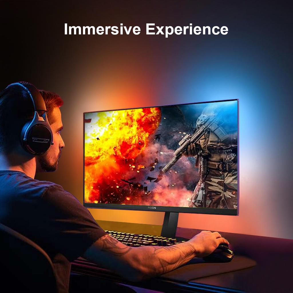 Okolní podsvícení obrazovky počítače LED páskové osvětlení pro monitor počítače