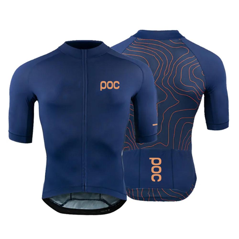 POWERBAND POC Fashion Cycling Jersey Anti-UV Men Women Bicycle Cycling Clothing 2024 Summer Bike Jersey Short Sleeve Quick-dry Cycling Shirts