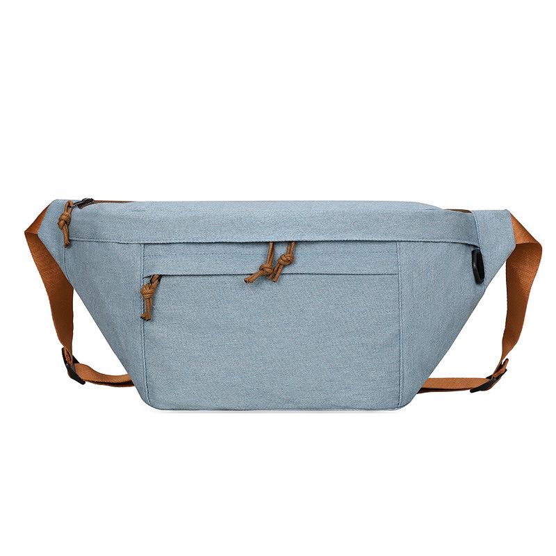 

Couples Sporty Crossbody Bag - Women s Large-Capacity Cool Casual Japanese-Style Motorcycle Denim Shoulder Bag світло-синій колір