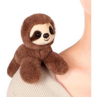 16CM Sloth On Shoulder, Magnetic Plush Toy Shoulder Riding Magnet Sloth for Shoulder Stuffed Animal Interactive Play Costume Accessory Cosplay Prop