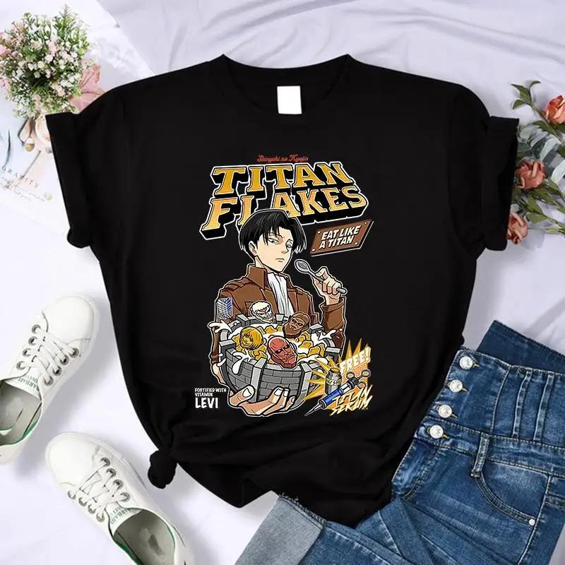 Japanese Anime Attack on Titan Graphic Print T Shirt Unisex Casual Fashion Short Sleeve Plus Size T Shirt Women 62449
