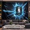 Wall Hanging Tapestry Custom NameSheffield Wednesday FC Pattern Personalized Printed Fabric Wall Decor