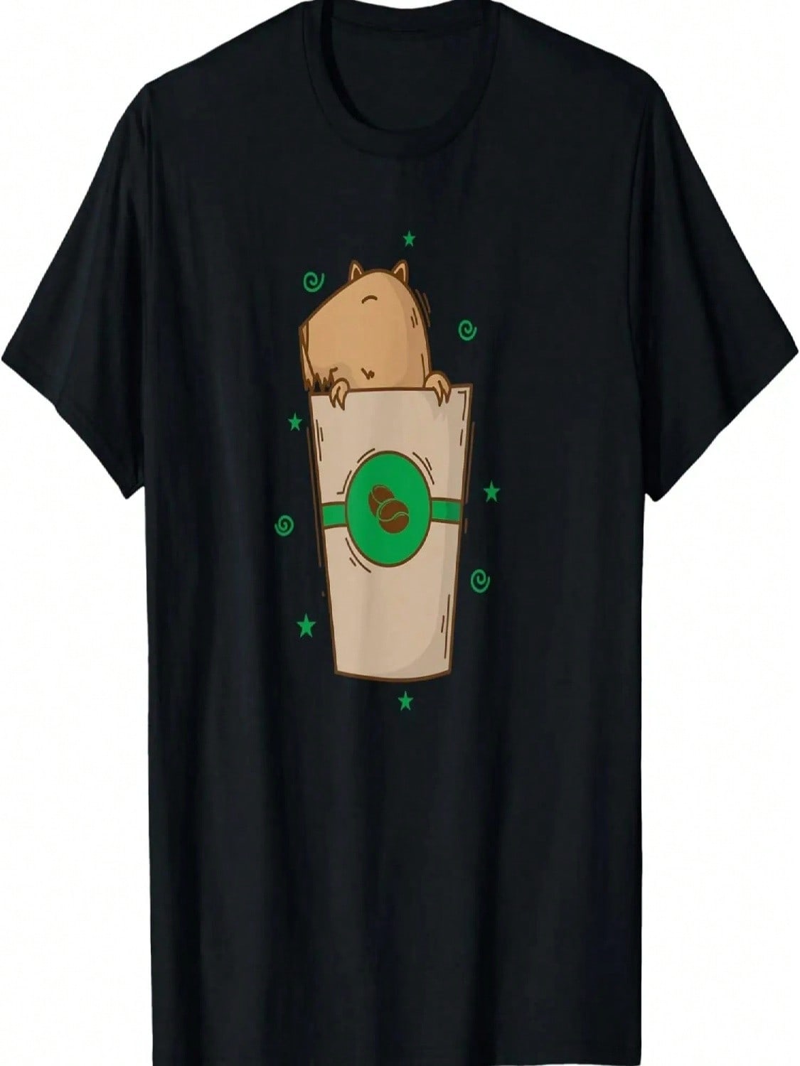 Caviidae Guinea Pig In Coffee Mug T-Shirt S разноцветный