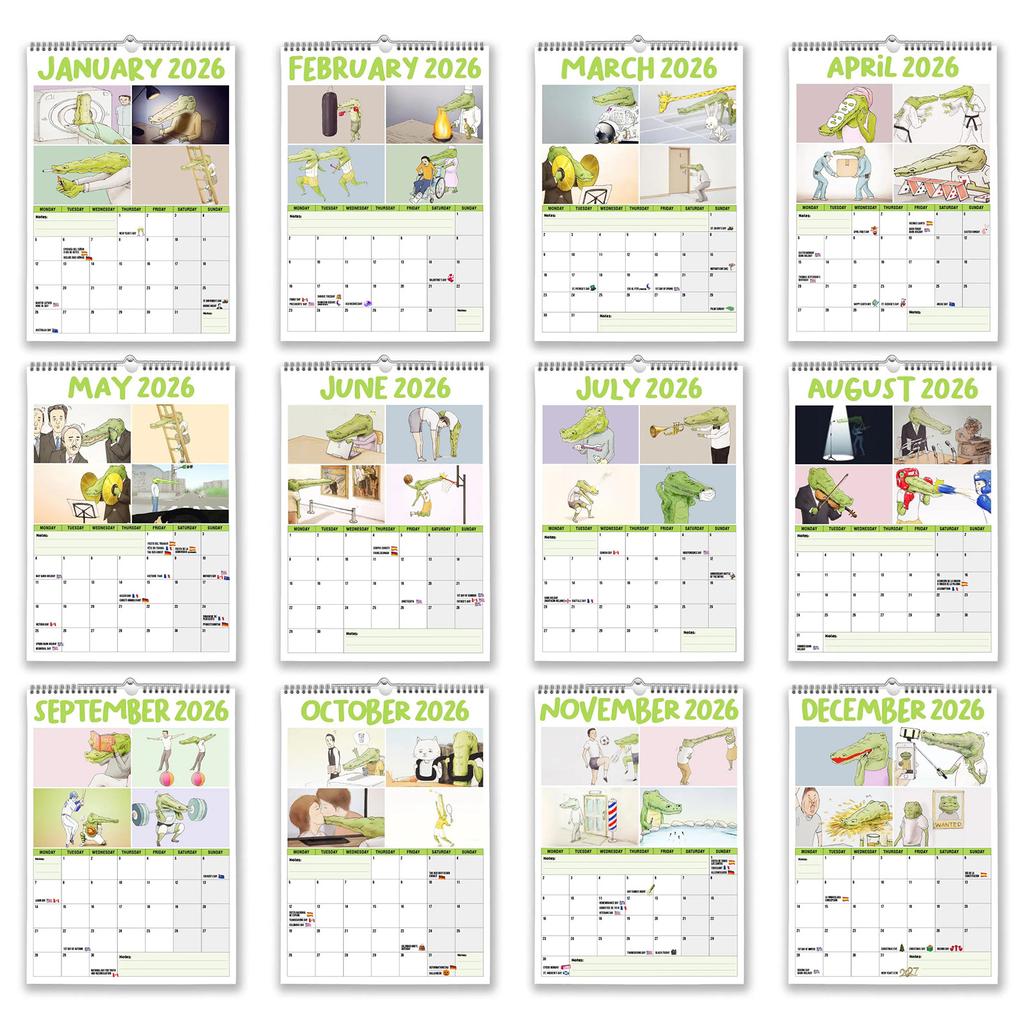 2026 Wall Calendar, Fun, Novel, Birthday Gift, Humorous