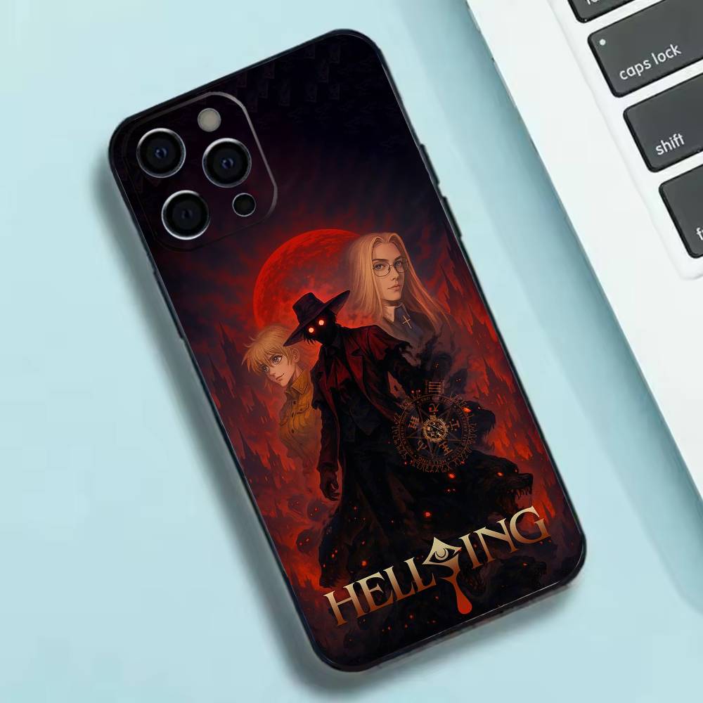 Anime H-hellsing Phone Case Silicone Soft For IPhone 17 16 15 14 13 12 11 X XR Plus Pro Max Plus