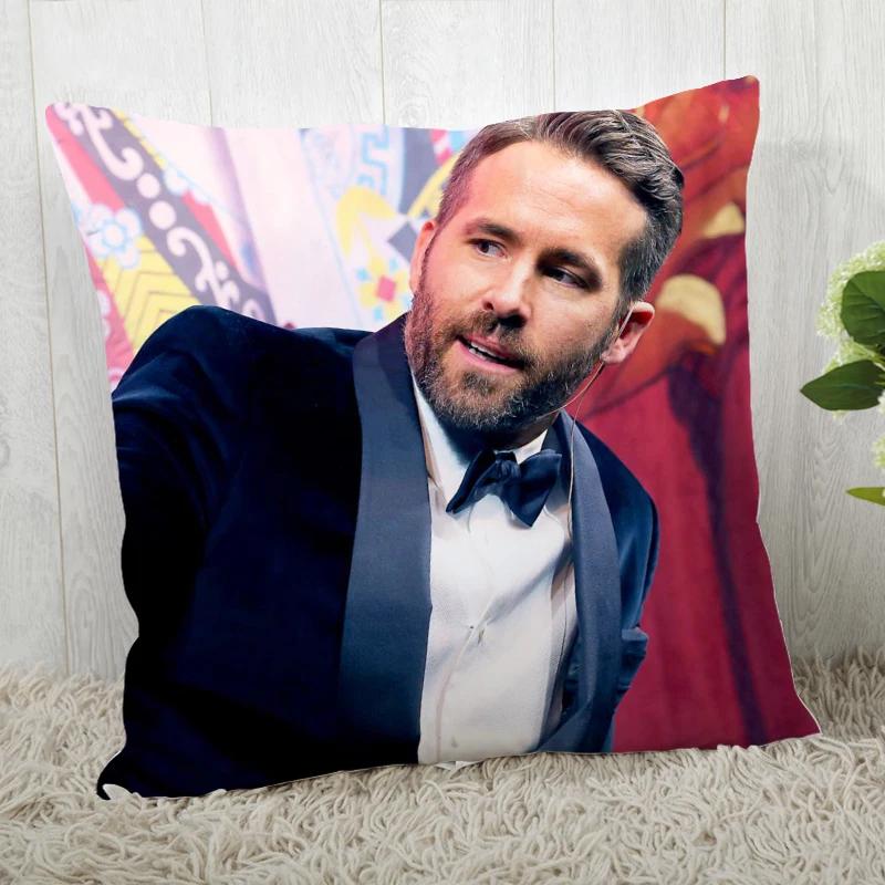 High Quality Custom Decorative Pillowcase Ryan Reynolds Square Zippered Pillow Cover 35x35cm 45x45cm