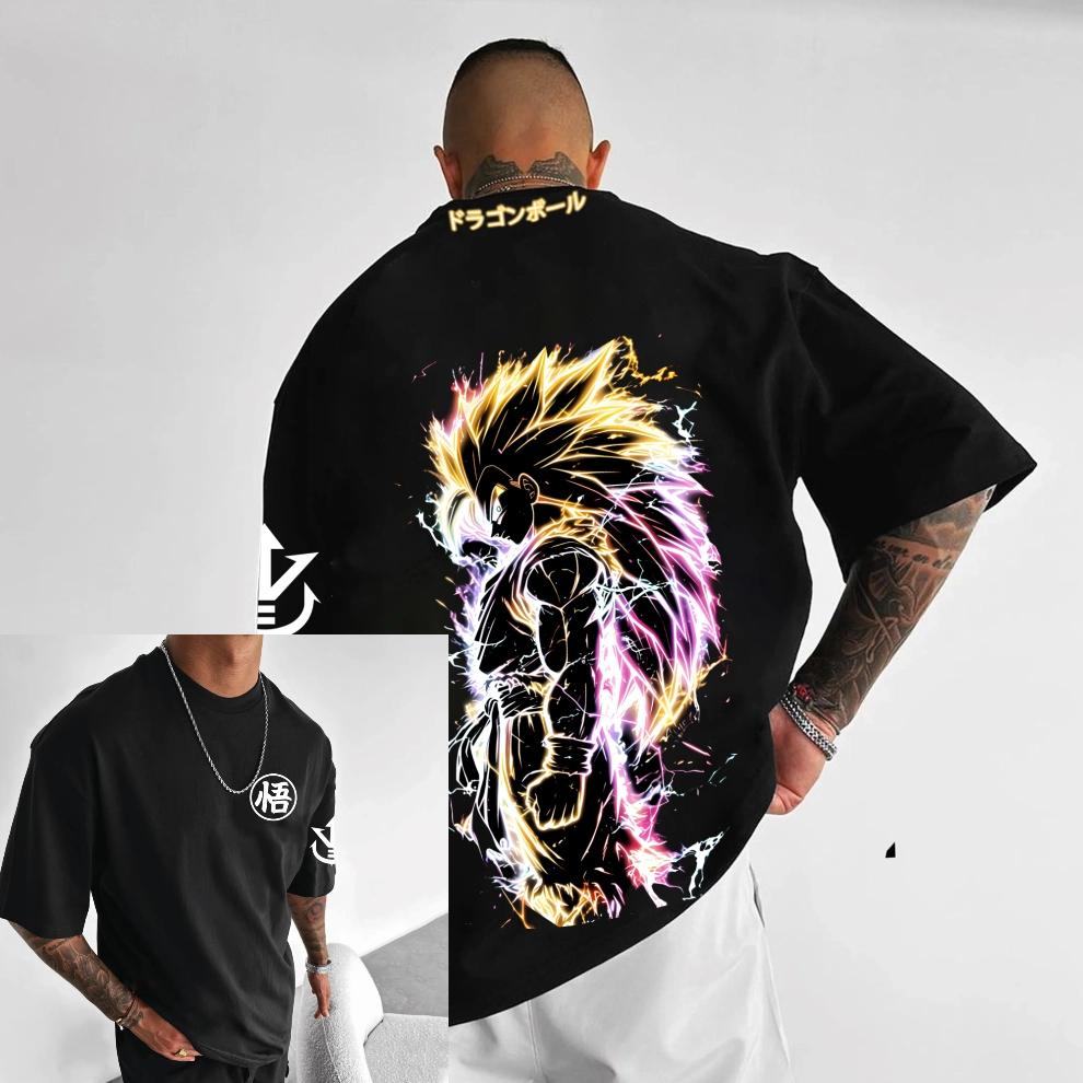 Oversized Mens TShirts Dragon Ball Summer Y2k Womens Cotton Short Sleeve Tee Casual Streetwear Unisex Tops Anime Inspired