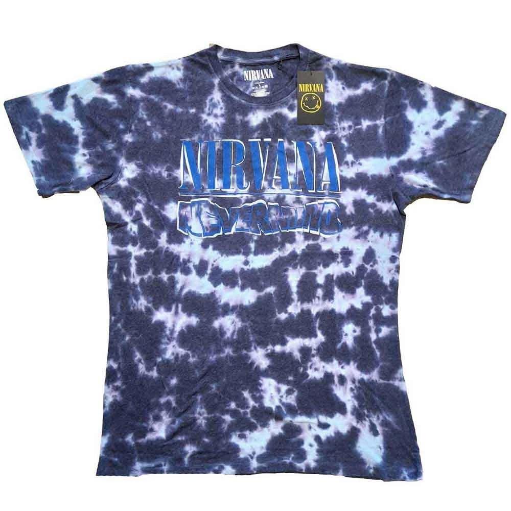 Nirvana Kids T-Shirt: Nevermind Wavy Logo (Wash Collection) (5-6 Years) L