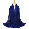 Lightweight Scarf Hot Drill Imitation Pearls Decor Headwrap Women Solid