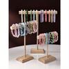 1pc Jewelry Holder, Jewelry Organizer Stand, Wooden Jewelry Bracelet Watch Display Tower, Bangle Scrunchie Necklace Holder Storage Stand Valentine Day