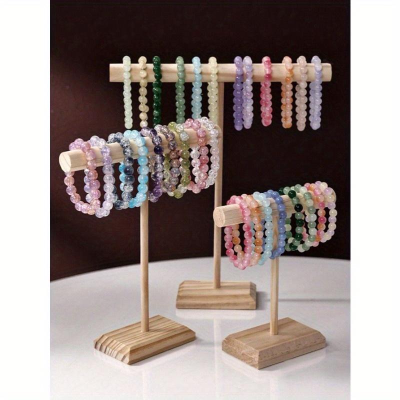1pc Jewelry Holder, Jewelry Organizer Stand, Wooden Jewelry Bracelet Watch Display Tower, Bangle Scrunchie Necklace Holder Storage Stand Valentine Day