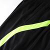 Herren Schiedsrichter Trainingsanzug Kontrastfarbe Umlegekragen Kurzarm Tasche T-Shirt Elastischer Bund Shorts Fußball Uniform