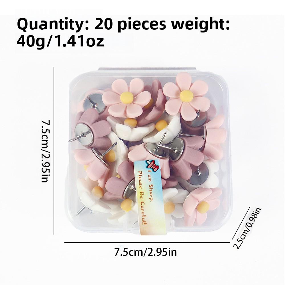 

Новый стиль Смола Милый цветок 3D Креативные кнопки для украшения офиса и фотостены 20 pcs, 3 colors