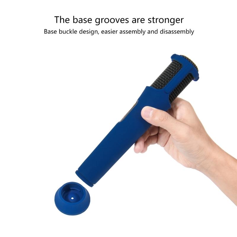Microphones Grip Case Rubber Shockproof Sleeve for Wireless Microphones in KTV and Live Shows Use