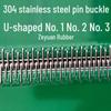 304 Stainless Steel Light Duty Conveyor Belt U-shaped Joint Buckle