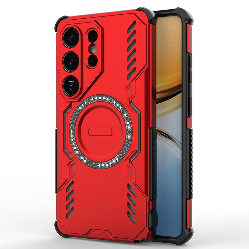 

For Samsung Galaxy S26 Ultra S26 Plus Case Shockproof Magnetic Adsorption Durable PC+TPU Heat Dissipation Cover Galaxy S26+