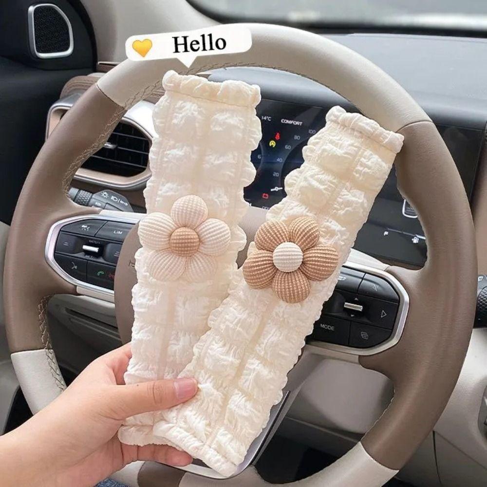 

Puff Flower Car Seat Belt Cover Decoration Seatbelt Shoulder Pads Car-styling Style 6
