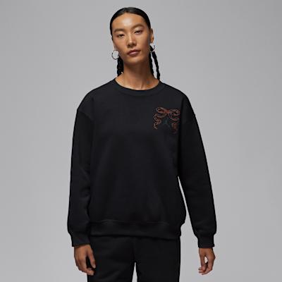 Jordan Sweatshirts Women s Black Crew Neck Moderate Regular S