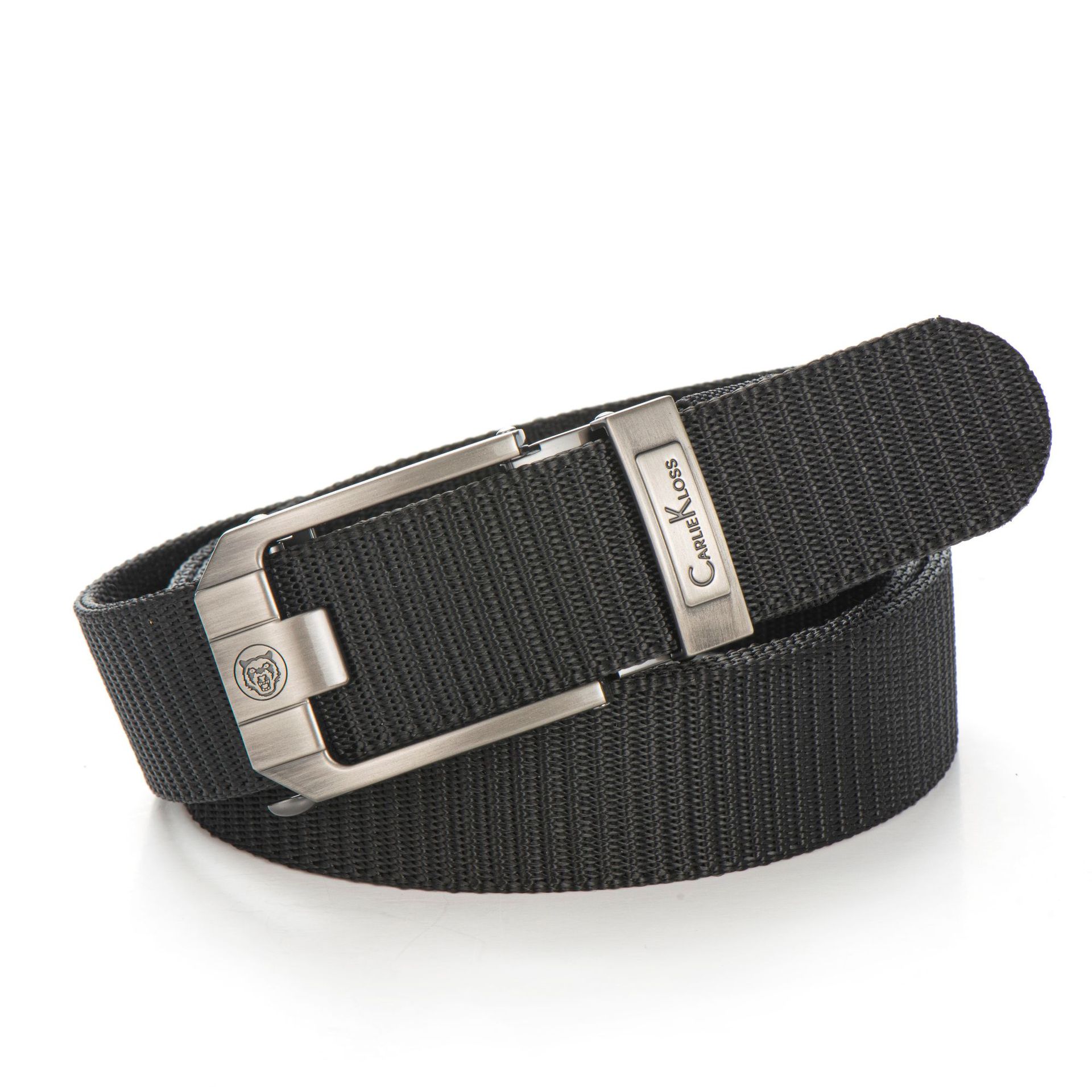 

Новый беззубый тканевый ремень с автоматической пряжкой, утолщенный нейлоновый холст, ремень для отдыха, уличный ремень, модный ремень 125cm чёрный