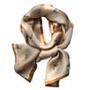 Silk Silk Scarf Women'S Season High Sense Silk Mulberry Silk Temperament Small Square Scarf Scarf Luggage