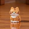 6Pcs/set Cartoon Cat Animal Miniatures Resin Desktop Ornaments Fairy Garden Decoration Micro Landscape