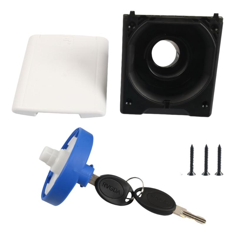 

Universal Mobile Living Unit Liquid Entry Port With Locking Mechanism And impermeable Barrier For Outdoor Travel utilizes With screws