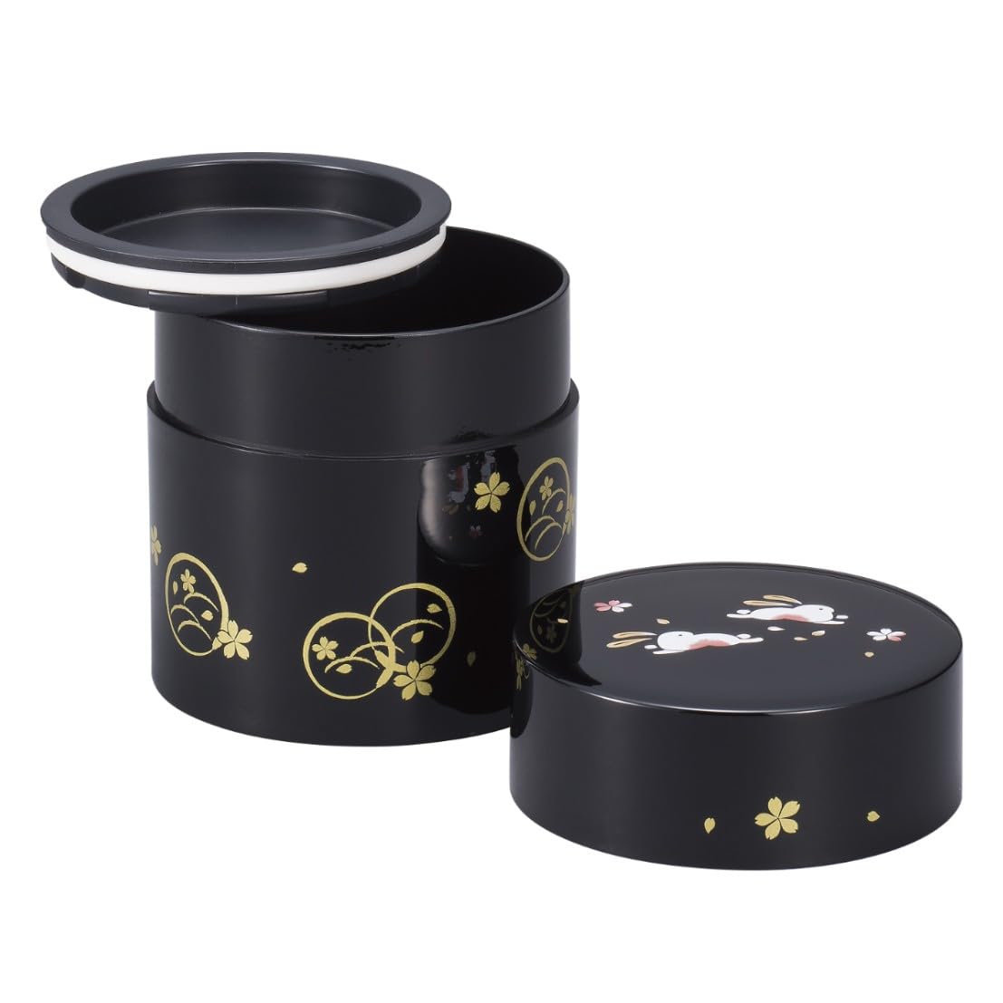 Maeju Lacquerware Tea Caddy Miyabino Storage 2L-116 [Japanese Container]