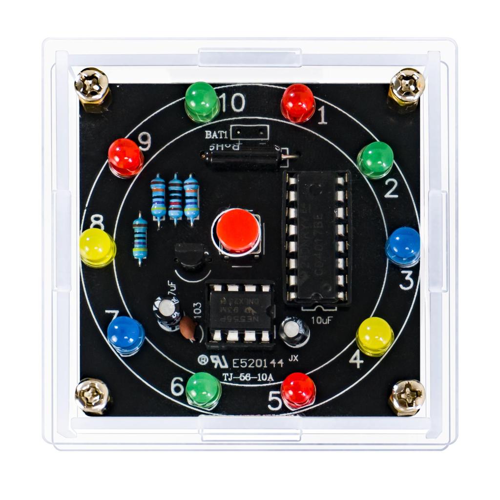 DIY Electronic Lottery Machine Kit: Fun Analog Turntable with Circuit Board Assembly for Practical Training