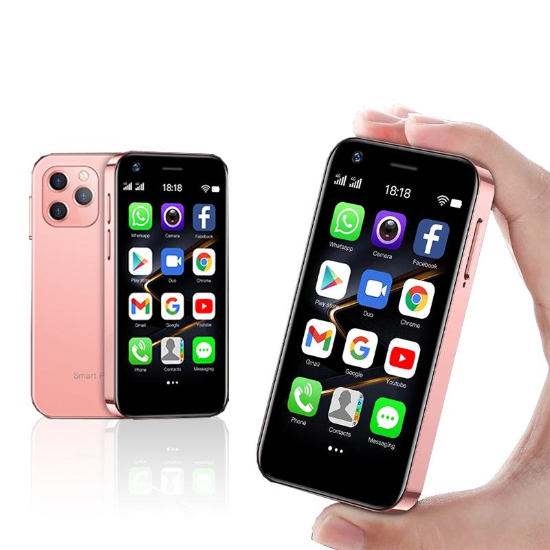 

Мини-смартфон SOYES XS12 Pro 4G, 3,0 дюйма, Android 10,0, Bluetooth, WIFI, функция OTG, ОЗУ 2 ГБ/4 ГБ ПЗУ, 32 ГБ/64 ГБ, маленький телефон с двумя SIM-картами 4GB&64GB розовый