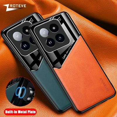 עבור Xiaomi14T Pro כיסוי מרקם עור מסגרת רכה כיסוי PC עבור Xiaomi 14T 14 Ultra Mi 13 13T Xiomi Mi13 Lite Mi14T כיסויים