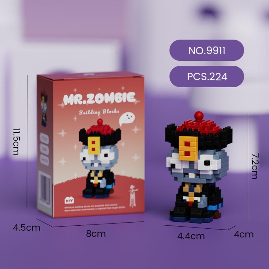 Halloween Ornament Mini Actionfiguren Geist Mikro-Bausteine DIY Kinderspielzeug Halloween-Geschenke