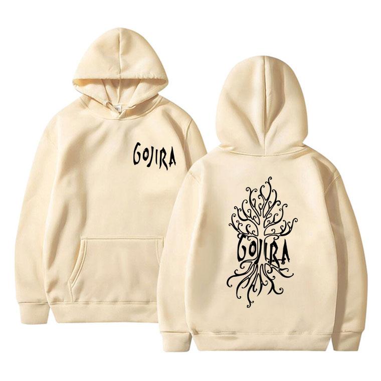 French Metal Band Gojira The Link Alive Music Album Cover Double Sided Print Hoodie Men Women Fashion Oversized Pullover Hoodies