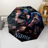 Custom Name Jinx Theme Automatic Umbrella, Lightweight & Portable, 8 Rib, Perfect for Outdoor Travel, Birthdays, Christmas, Gifts.