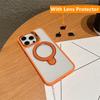 With Two Metal Rings Stand Case For iPhone 15 14 13 12 11 16 Pro Max 15 Plus Case for Magsafe  Magnetic Wireless Charging Cover