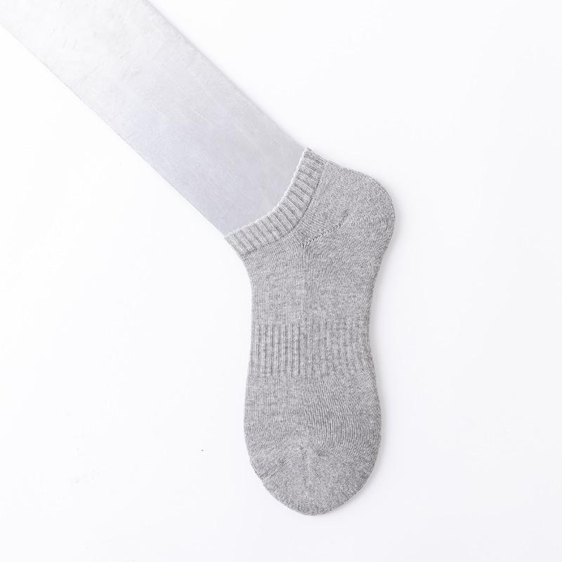 Breathable Organic Bamboo Cotton Socks Manufacturers Compression Sports Terry Socks  Solid Pure Black Seamless Socks